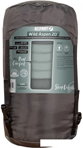 Спальный мешок Klymit Wild Aspen 20 Rectangle 13WRGR20D (зеленый)
