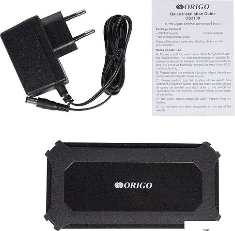 Неуправляемый коммутатор Origo OS2108/A1A