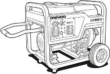 Дизельный генератор Daewoo Power DDAE 9000DXE-3(2024)