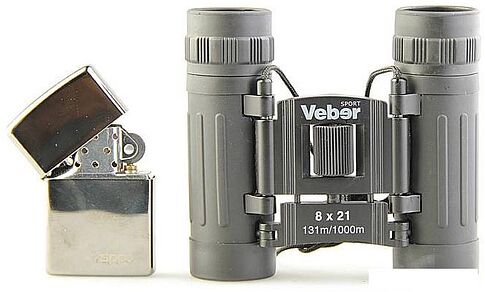 Бинокль Veber БН 8x21 Sport черный