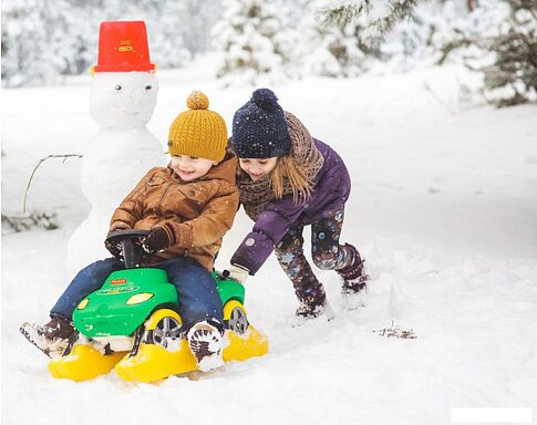 Каталка Полесье Снегоход Полиция со звуковым сигналом [44587]