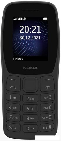 Кнопочный телефон Nokia 105 (2022) A-1410 Dual SIM (черный)