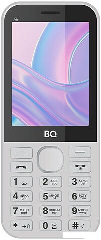 Кнопочный телефон BQ 2843 Air (серебристый)