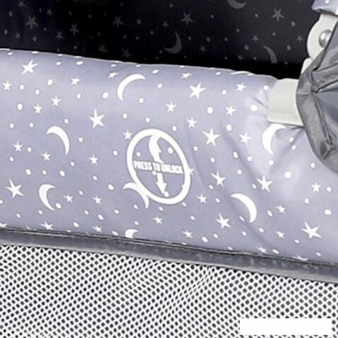 Манеж-кровать Lorelli Moonlight 2 Layers 2021 (blue)