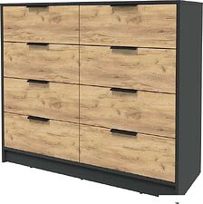 Комод Интерлиния Концепт КТ-К117 (дуб золотой/антрацит)