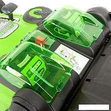 Колёсная газонокосилка Greenworks G40LM49DBK4 (с 1-м АКБ 4 Ah) Колёсная газонокосилка Greenworks G40LM49DBK4 (с 1-м АКБ 4 Ah)