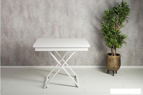 Журнальный столик Levmar Accord D78/S64 (белый/белый)