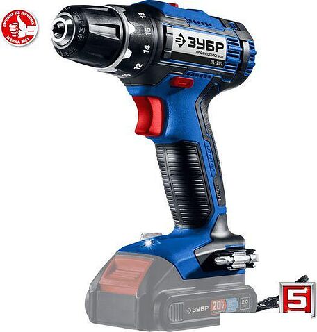 Дрель-шуруповерт Зубр Профессионал DL-201 (без АКБ)