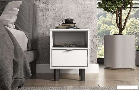 Тумба ЭлиГард Mone 1S1N (белый)