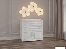 Тумба Премиум Валенсия №1 (белый/скала айс)