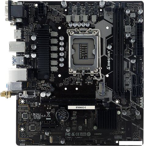 Материнская плата BIOSTAR B760MX2-E Ver. 6.0