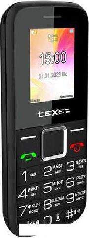 Кнопочный телефон TeXet TM-206 (черный)