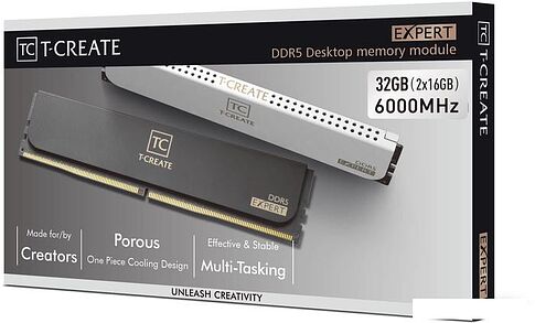 Оперативная память Team T-Create Expert 2x16ГБ DDR5 6000МГц CTCED532G6000HC30DC01
