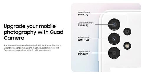 Смартфон Samsung Galaxy A13 SM-A135F/DSN 4GB/64GB (белый)