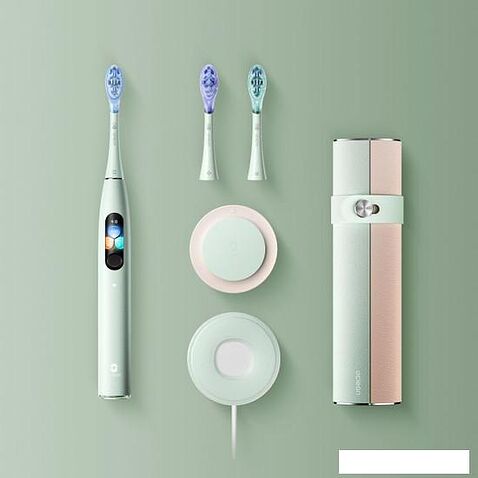 Электрическая зубная щетка Oclean X Ultral Set (зеленый)
