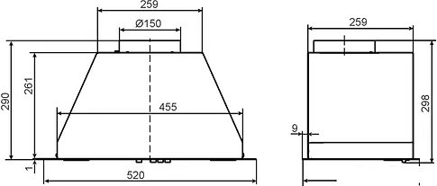 Кухонная вытяжка Elikor BF5634Q0