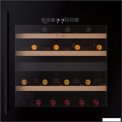 Винный шкаф LEX LWD6036BL Dual Zone S