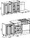 Готовая кухня Интермебель Бостон-1 1.2м (акация белая/акация графит/дуб флагстаф темный)