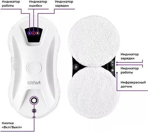 Робот для мытья окон Kitfort KT-5181
