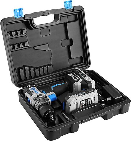 Дрель-шуруповерт Deko ZKCD20V One+ 084-1003 (с 2-мя АКБ, кейс)