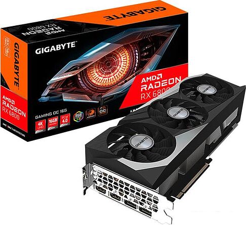 Видеокарта Gigabyte Radeon RX 6800 Gaming OC 16GB GDDR6 GV-R68GAMING OC-16GD