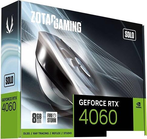 Видеокарта ZOTAC GeForce RTX 4060 8GB SOLO ZT-D40600G-10L