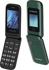 Кнопочный телефон Maxvi E8 (зеленый)