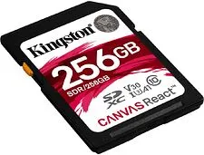 Карта памяти Kingston Canvas React SDR/256GB SDXC 256GB Карта памяти Kingston Canvas React SDR/256GB SDXC 256GB