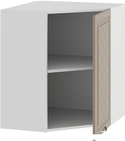 Шкаф навесной Трия Бьянка 1В6У (дуб кофе)