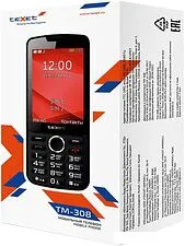 Мобильный телефон TeXet TM-308 (черный/красный)