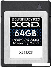 Карта памяти Delkin Devices Premium XQD 64GB
