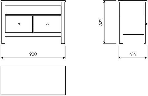 Тумба Mio Tesoro Сага 2.08.03.080.4 (серый)
