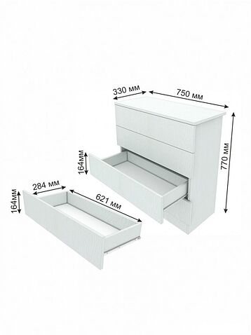Комод Soma А-11 (белый)