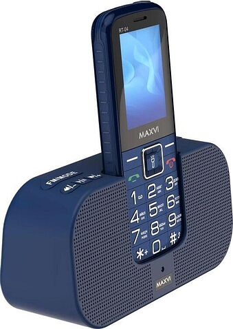 Кнопочный телефон Maxvi RT-04 (синий)
