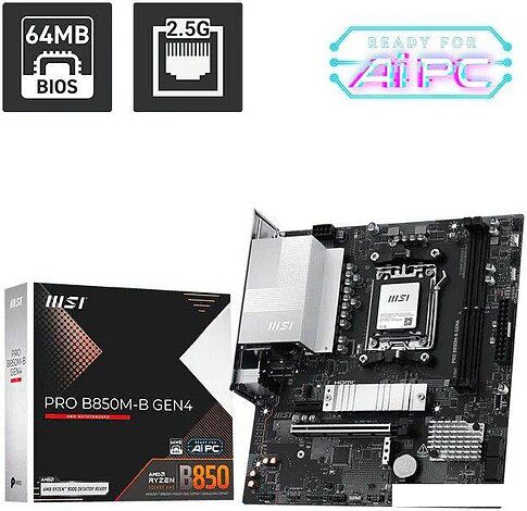 Материнская плата MSI Pro B850M-B Gen4