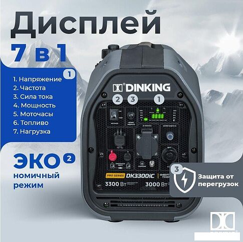 Бензиновый генератор Dinking DK3300iC