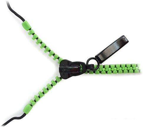Наушники CBR Human Friends Zipper Green