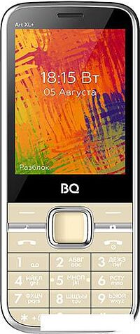 Мобильный телефон BQ-Mobile BQ-2838 Art XL+ (бежевый)