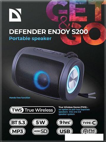 Беспроводная колонка Defender Enjoy S200