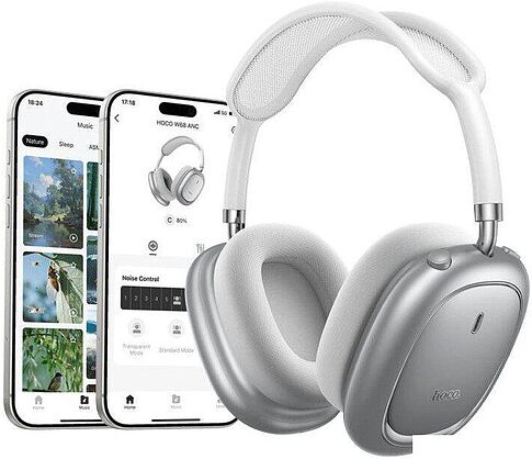 Наушники Hoco W68 (серебристый)