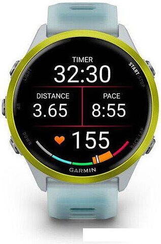 Умные часы Garmin Forerunner 570 47 мм (серебристый/желтый)