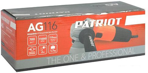 Угловая шлифмашина Patriot AG 116