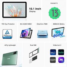 Планшет Doogee T10E 4GB/128GB LTE (черный)