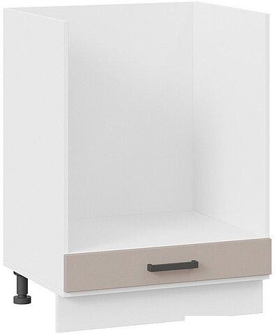 Шкаф напольный Трия Лорас 1Н6Б (белый/холст латте)