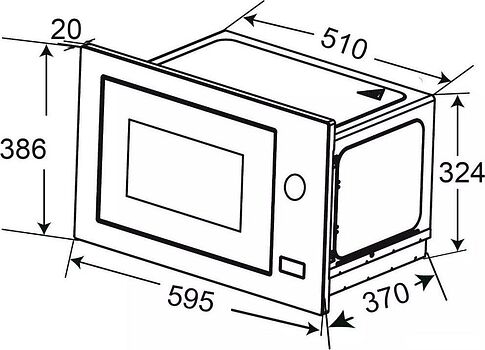 Микроволновая печь ZorG MIO253 S (черный)