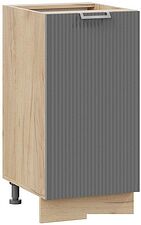 Шкаф напольный Трия Кимберли 1Н4 (дуб крафт золотой/титан)