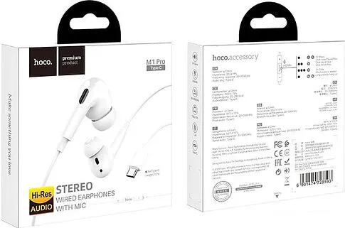 Наушники Hoco M1 Pro Type-C (белый)