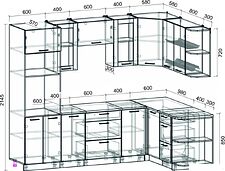 Готовая кухня Интерлиния Мила 1.68x2.6 правая (бетон лайт/антрацит/опал светлый) Готовая кухня Интерлиния Мила 1.68x2.6 правая (бетон лайт/антрацит/опал светлый)