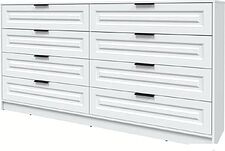 Комод Интерлиния Концепт КТ-К197 Деко (белый платинум/белый)