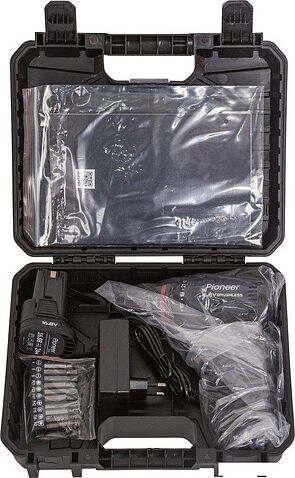 Дрель-шуруповерт Pioneer Tools CD-E1602BL-12C (с 2-мя АКБ, кейс)